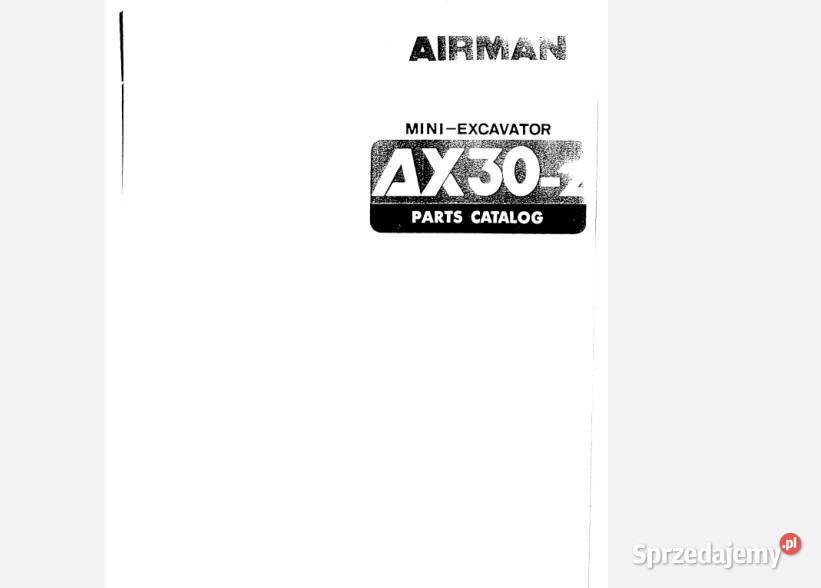 Airman AX30 AX12 AX15 AX152 AX172 katalog części Kielce