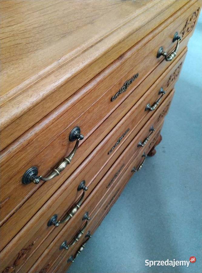 Francuska dębowa komoda styl ludwikowski Białystok