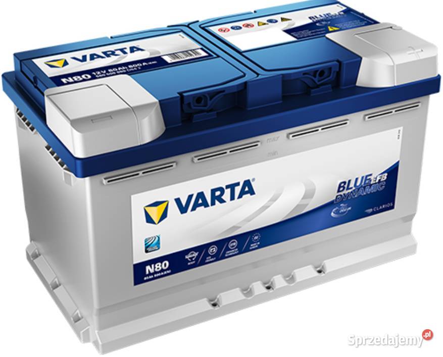 Akumulator 80Ah 800A EFB VARTA N80 Blue Dynamic osobowe Gorzów Wielkopolski