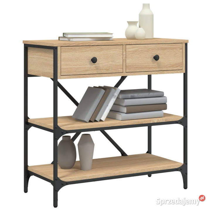 Stolik konsolowy dąb sonoma 75x345x75 WM833409