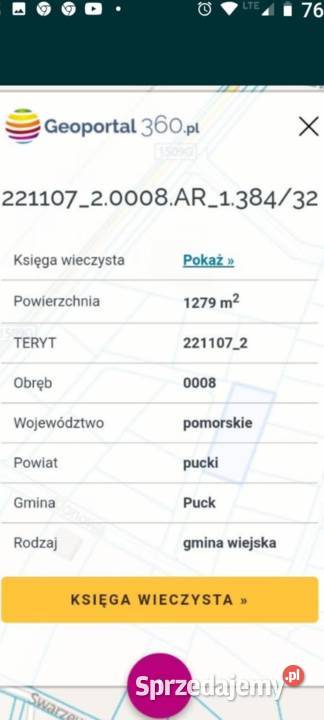 Działka rolnobudowlana na granicy Władysławowa i 1279m2 Sprzedaż Katowice sprzedam