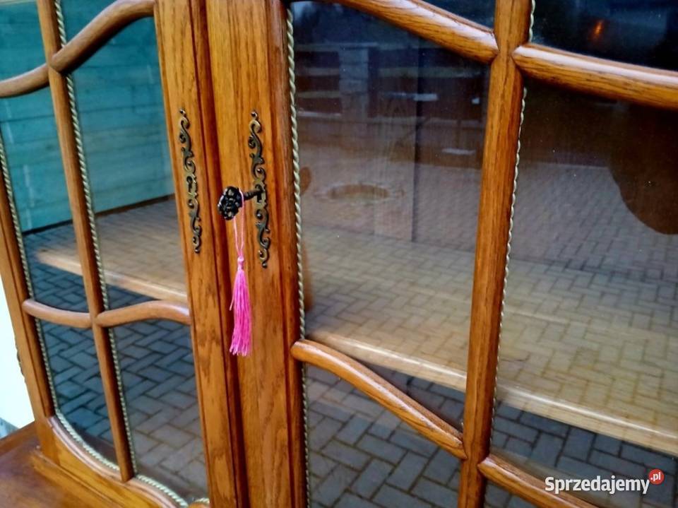 Witryna Ludwikowska Biblioteczka Komoda Stylowa Kredensy i witryny dolnośląskie Kamienna Góra