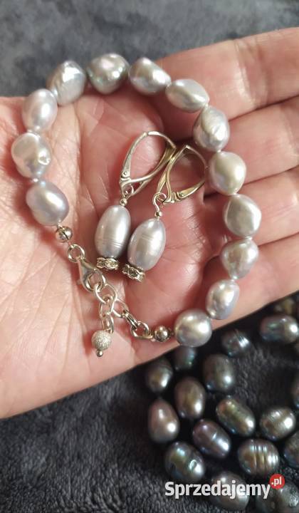 Sprzedam perły kolczyki bransoletka Jelenia Góra