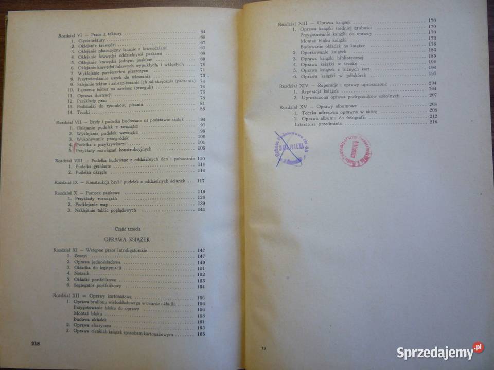 Prace z papieru kartonu tektury introligatorstwo zachodniopomorskie Szczecin sprzedam