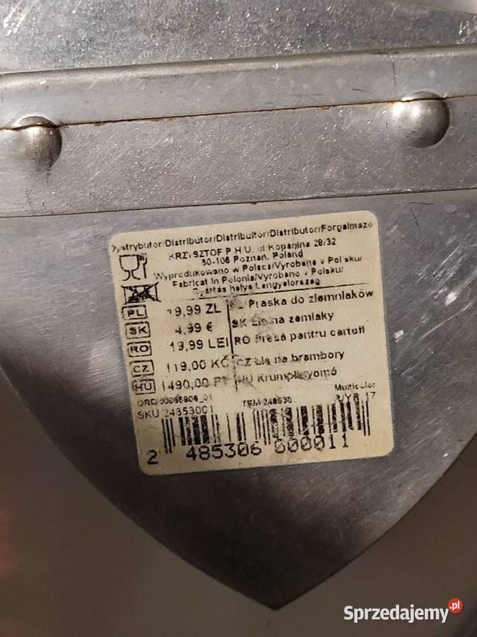 Praska do ziemniaków Jędrzejów sprzedam