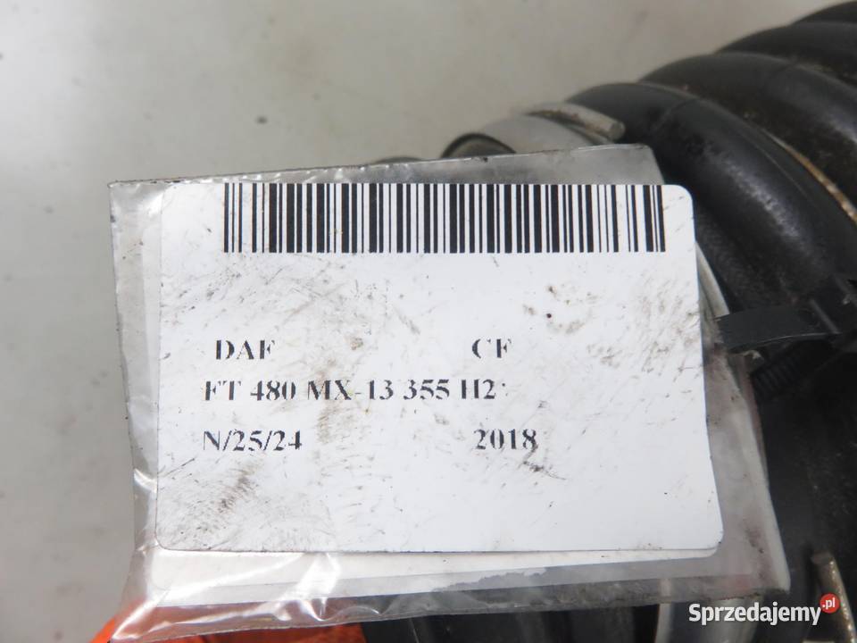RURA INTERCOOLERA DAF CF FT 480 MX13 355 H2 osobowe