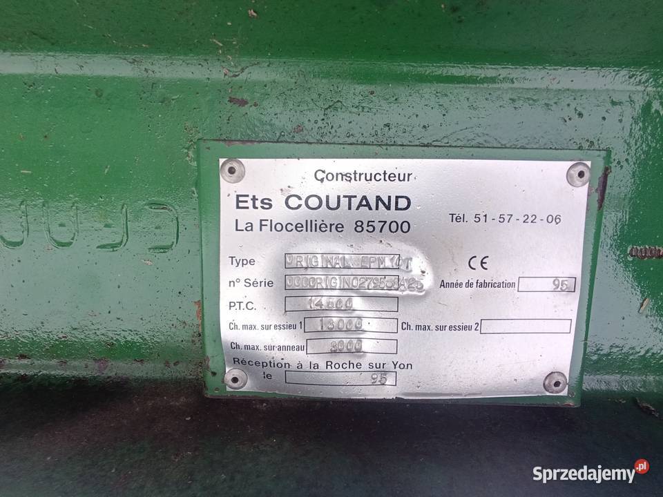 Rozrzutnik Coutand 10t Dalików