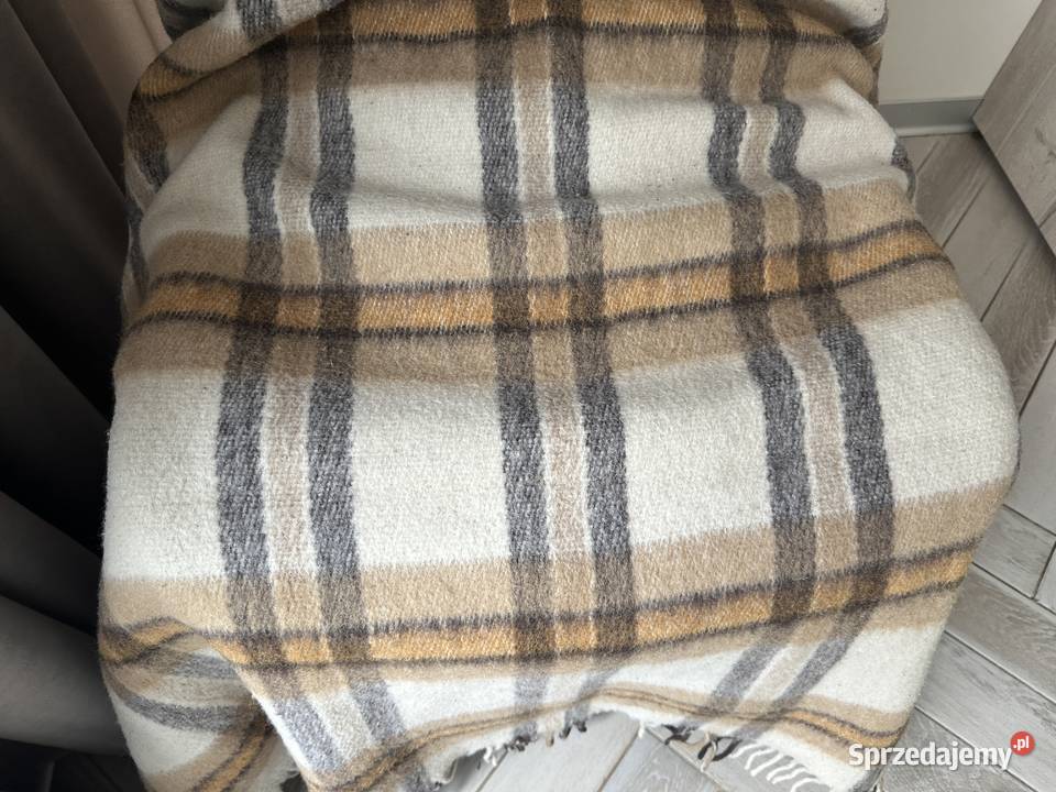Koc pled Wooltex 100 wełny r170x200 Łódź