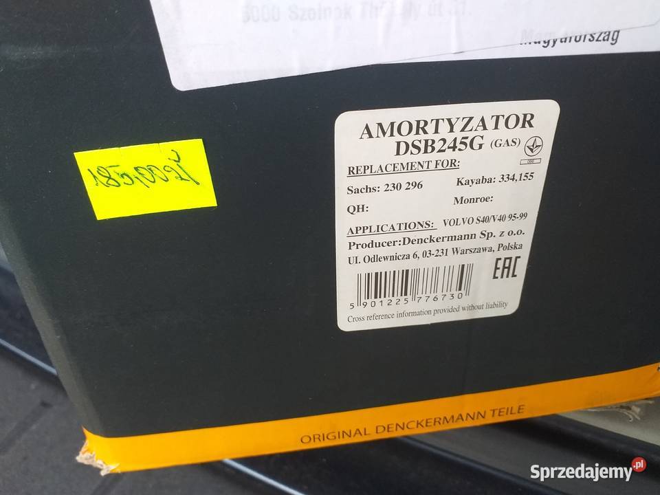Amortyzator przód volvo v40 lift amortyzatory Nowa Dęba