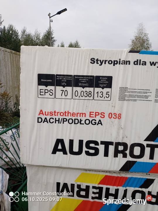 Sprzedam styropian grubość 10 mazowieckie Żyrardów