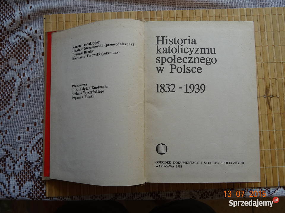 Historia katolicyzmu w Polsce do 1939 roku Łódź sprzedam