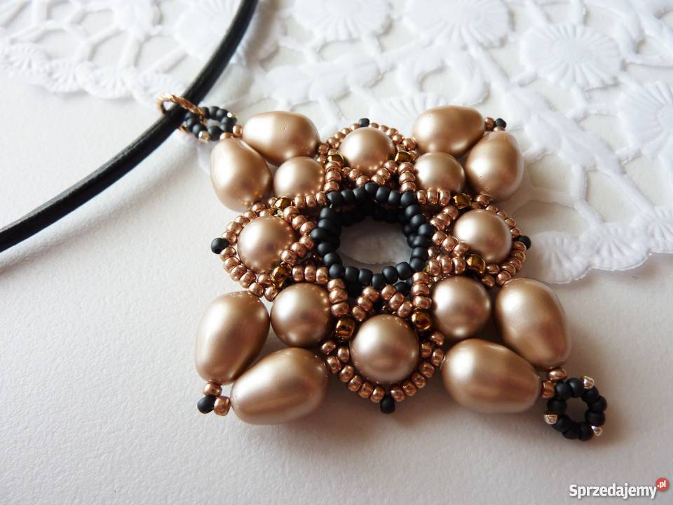 Wisior z perłami Swarovskiego Bydgoszcz