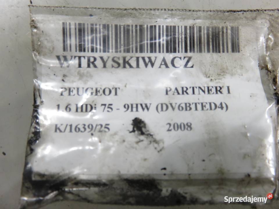 WTRYSKIWACZ PEUGEOT PARTNER I 16 HDi 0445110239