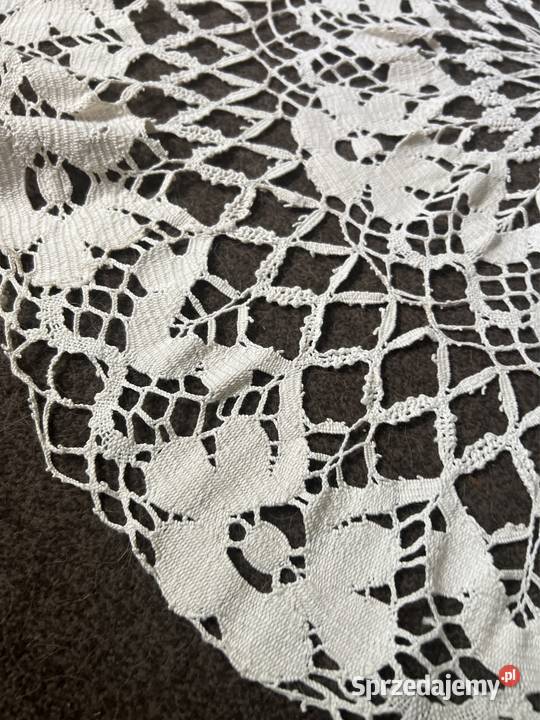 Obrus okrągły kołkowy rękodzieło śląskie Zabrze sprzedam