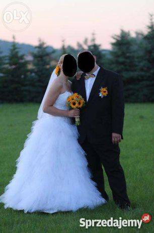 śliczna suknia ślubna biały Tarnów