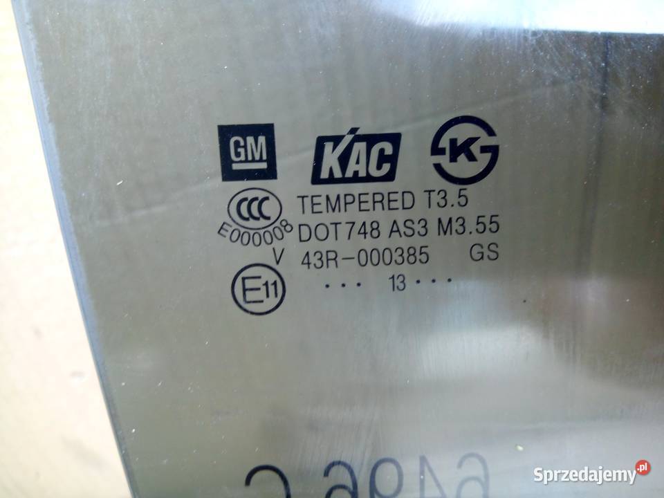 Chevrolet Trax Opel Mokka Buick Encore 19r Szyba Rok produkcji 2019 wielkopolskie