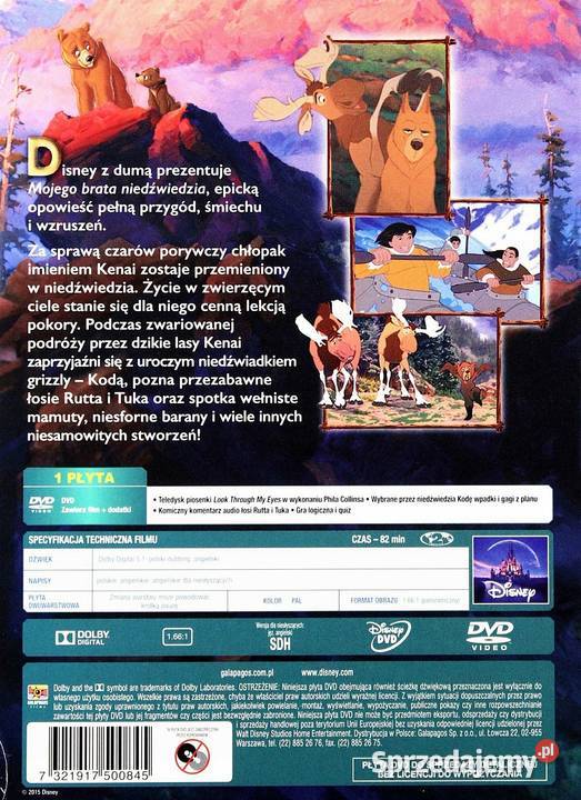 MÓJ BRAT NIEDŹWIEDŹ ZACZAROWANA KOLEKCJA DISNEY Filmy wielkopolskie Kalisz