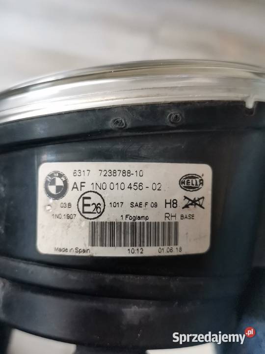 BMW F15 16 25 26 39 48 85 86 PRAWA LAMPA prawe Lampy przeciwmgielne