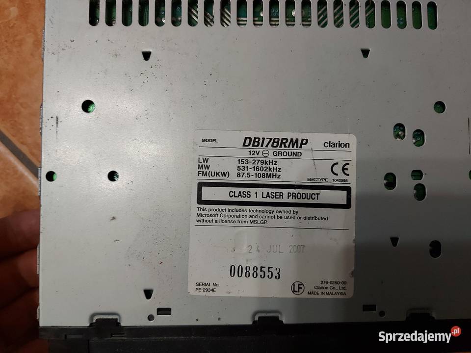 Radio cd mp3 Clarion Bolesławiec sprzedam