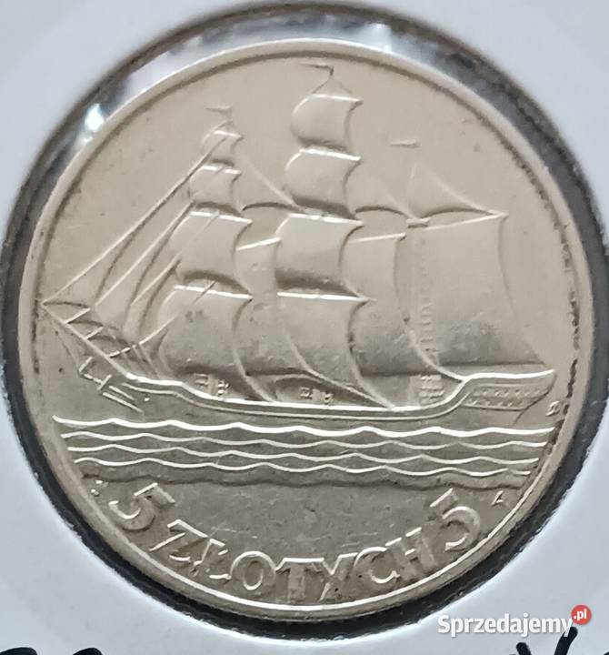 5 Żaglowiec 1936 r 2 Piękne oryginalne wielkopolskie Konin