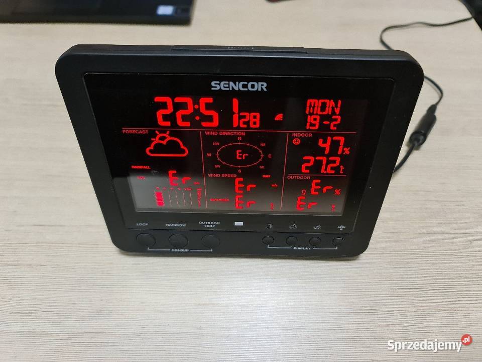 Stacją pogody wyświetlacz Sencor SWS9700 Pozostałe Czarna Woda