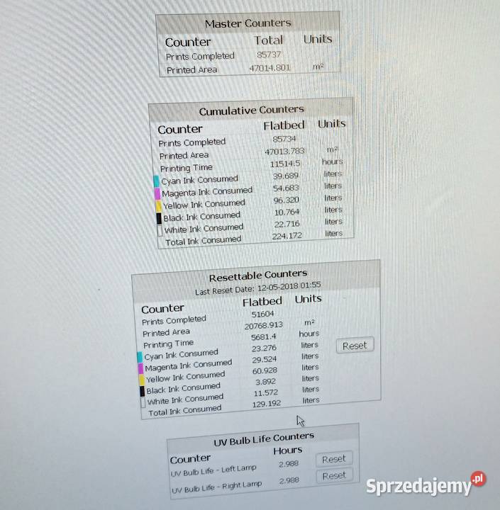 Ploter UV Canon Arizona 318GL podkarpackie Wola Ociecka