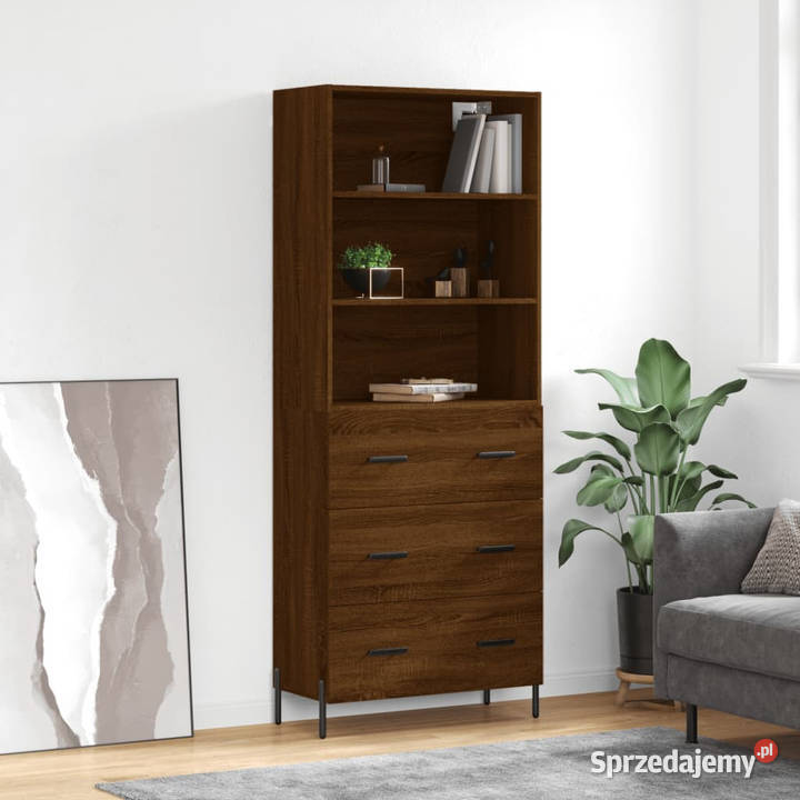 Witrynka brązowy dąb 695x34x180 materiał mazowieckie Warszawa