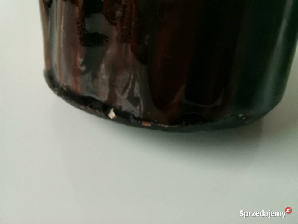 Stara figurka wazon Kobieta z Koszem ceramika Katowice