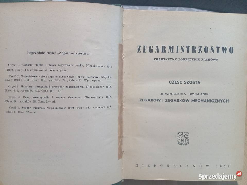 Zegarmistrzostwo komplet 3 tomów 14 5 6