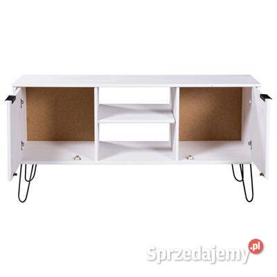 vidaXL Szafka pod TV York biała lite drewno RTV Warszawa sprzedam