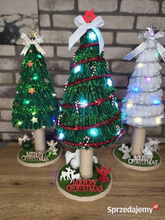 Choinka święta dekoracja rękodzieło