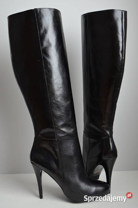 PERFEKCYJNA SZPILKA szersza cholewka WYSOKA do czarny podlaskie Białystok