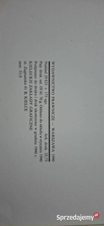 Kodeks handlowy 1990 Rzadkie wydanie do kolekcji Łęczyca