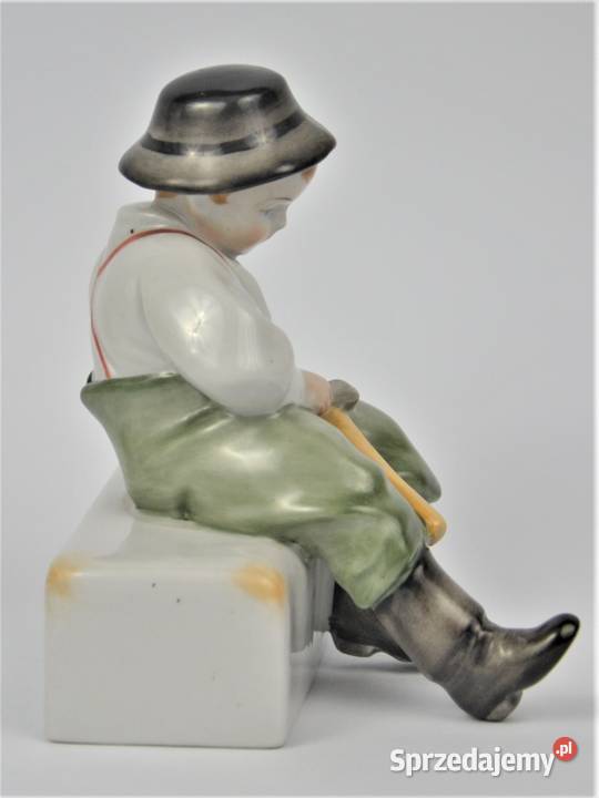 chłopiec rzeźbiarz Sinko art deco Zsolnay Porcelana i szkło mazowieckie Warszawa
