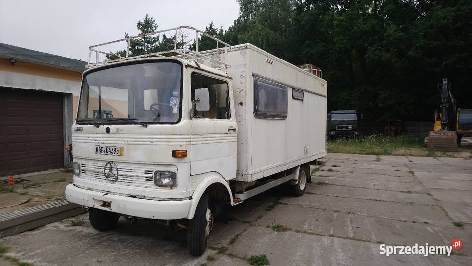 Mercedes LP 608 kamper laweta wywrotka Rymań