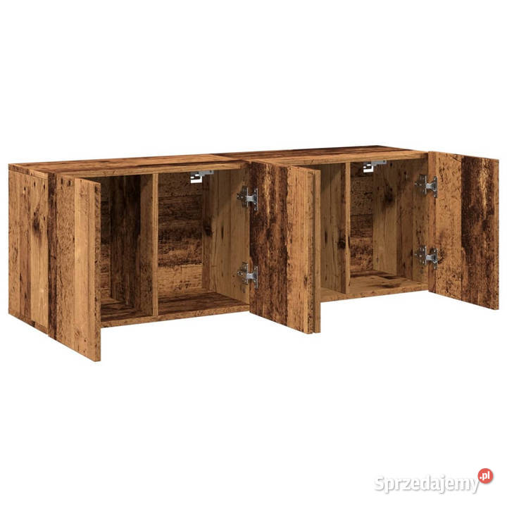 Ścienne szafki TV 2 stare drewno 60x30x41 Warszawa sprzedam
