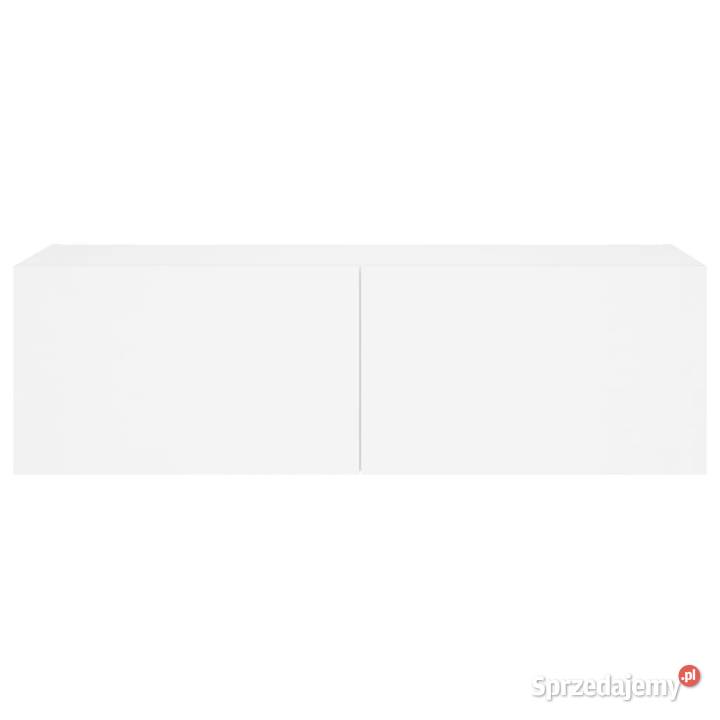 Ścienna szafka TV z LED biała 100x35x31 WM837295 RTV sprzedam