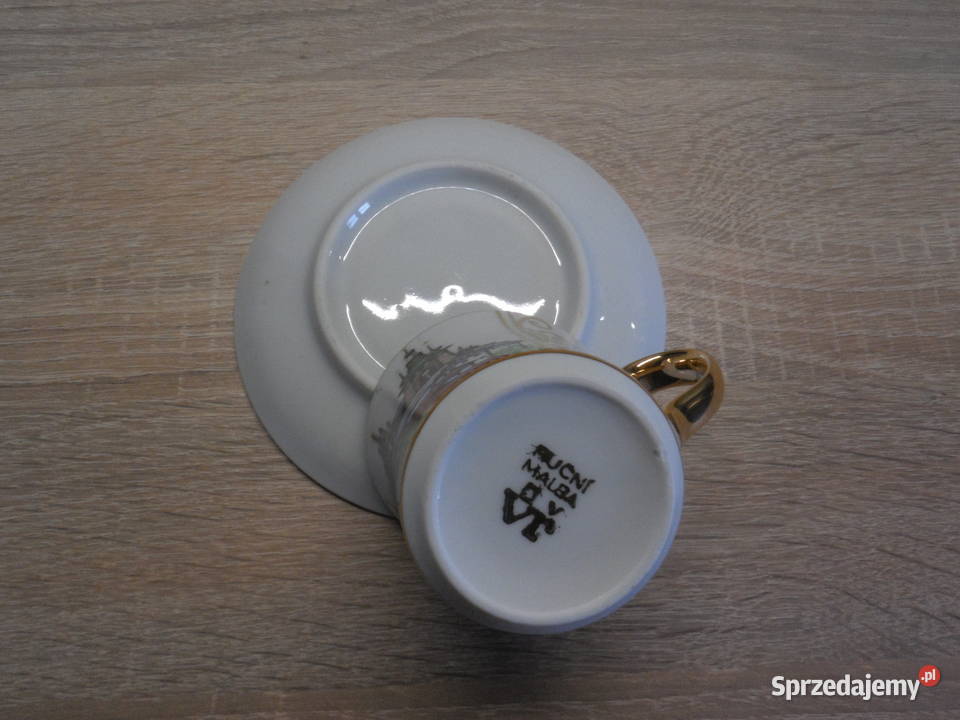 Filiżanka do mokki RUCNI MALBA CZECHOSLOVAKIA Porcelana i szkło Porcelana i szkło Raszków