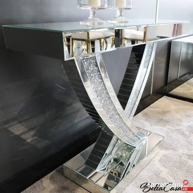 KONSOLA GLAMOUR TOALETKA SZKLANA F0544 90X30X75 Warszawa