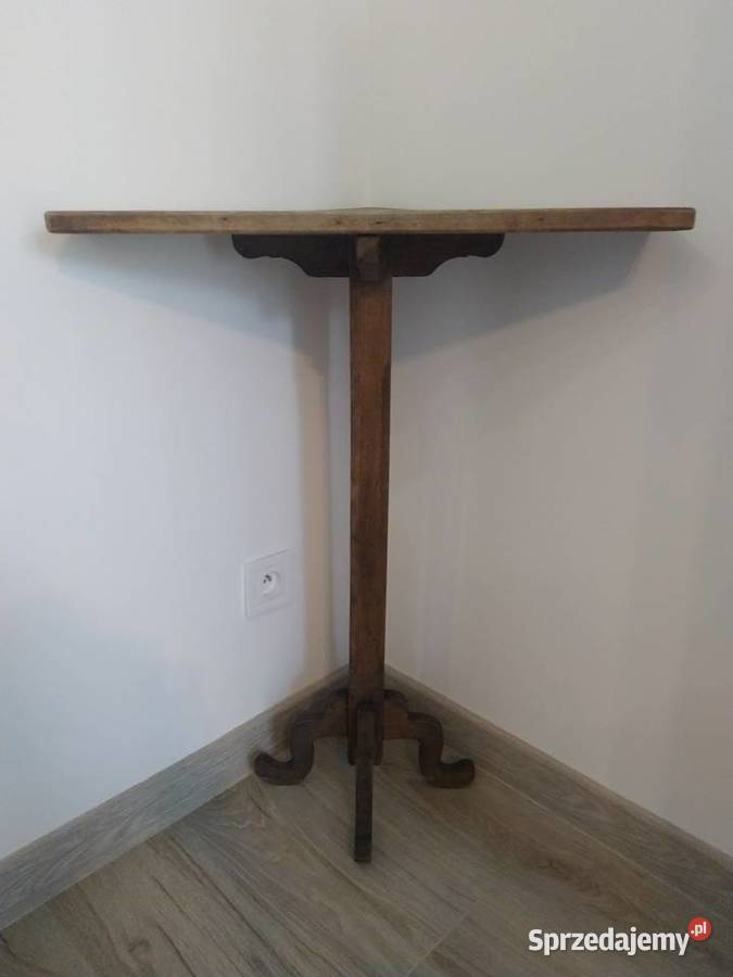 Stary drewniany stolik narożny Przemyśl