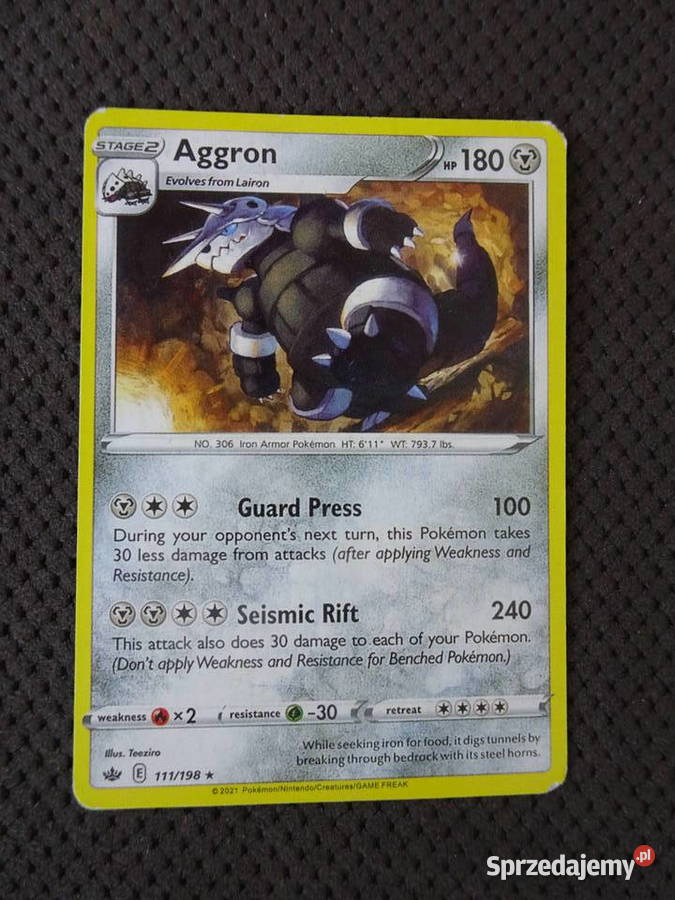 Karta Pokemon Aggron Warszawa sprzedam