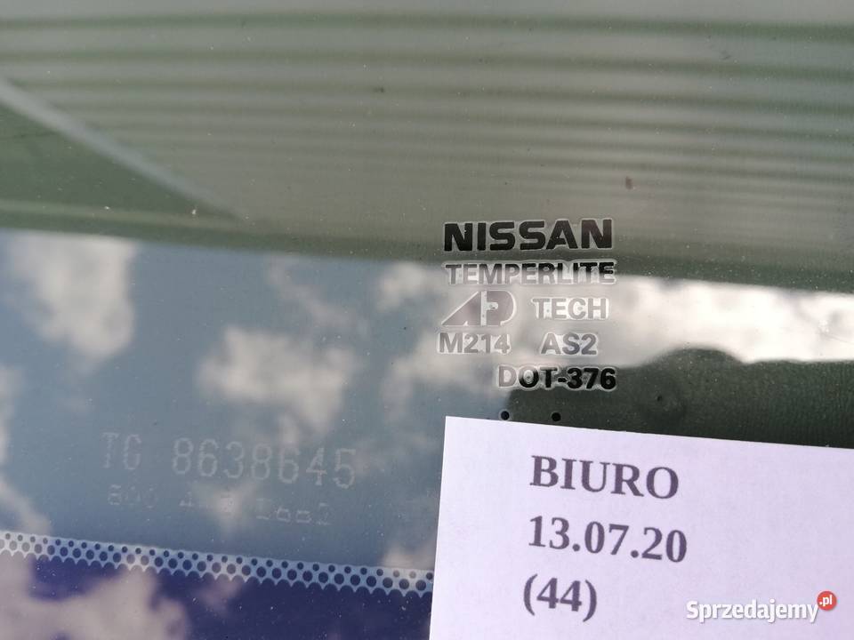 SZYBA BOCZNA LEWY TYŁ NISSAN TITAN 2003 2015 wielkopolskie Nowy Tomyśl sprzedam