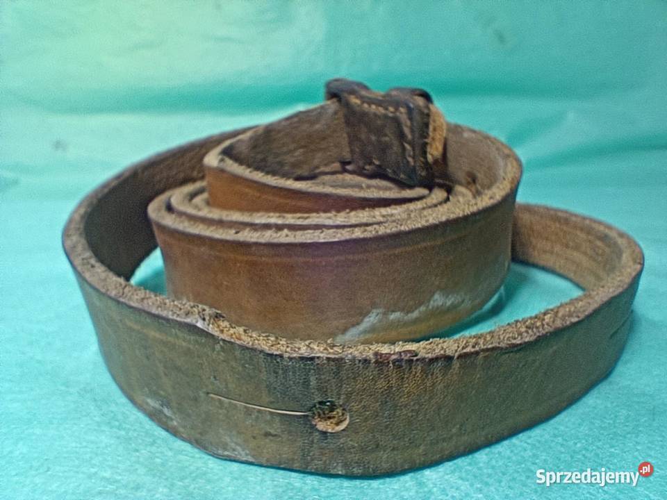 Stary wojskowy skórzany pasek Łódź sprzedam