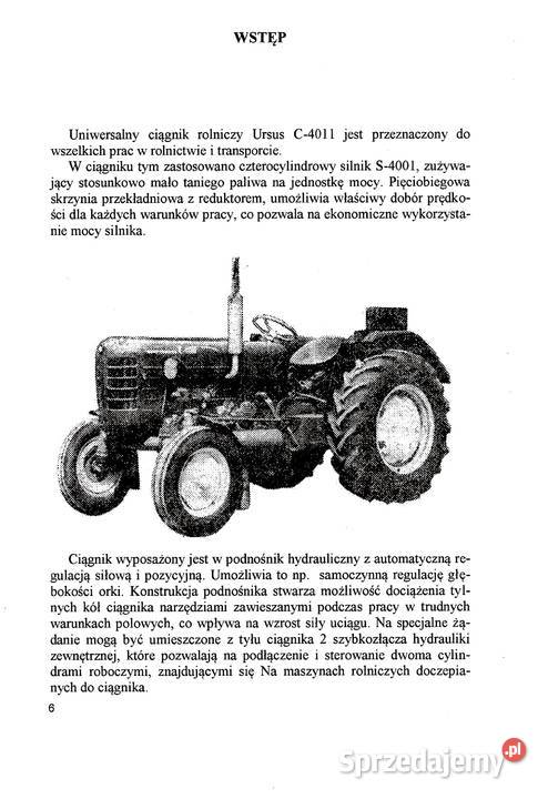 Ursus 4011 instrukcja obsługi