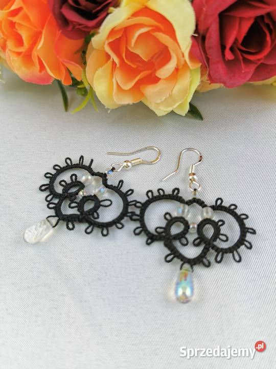 Kolczyki frywolitkowe