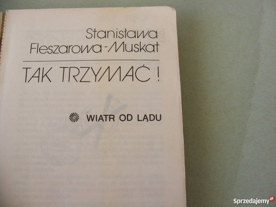 Tak trzymać t 1 2 Wiatr lądu Brzeg Fleszerowa Książki i Podręczniki sprzedam