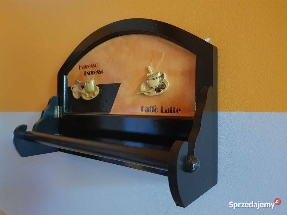 Kuchenny wieszak na ręcznik papierowy ścierkę brązowy Katowice