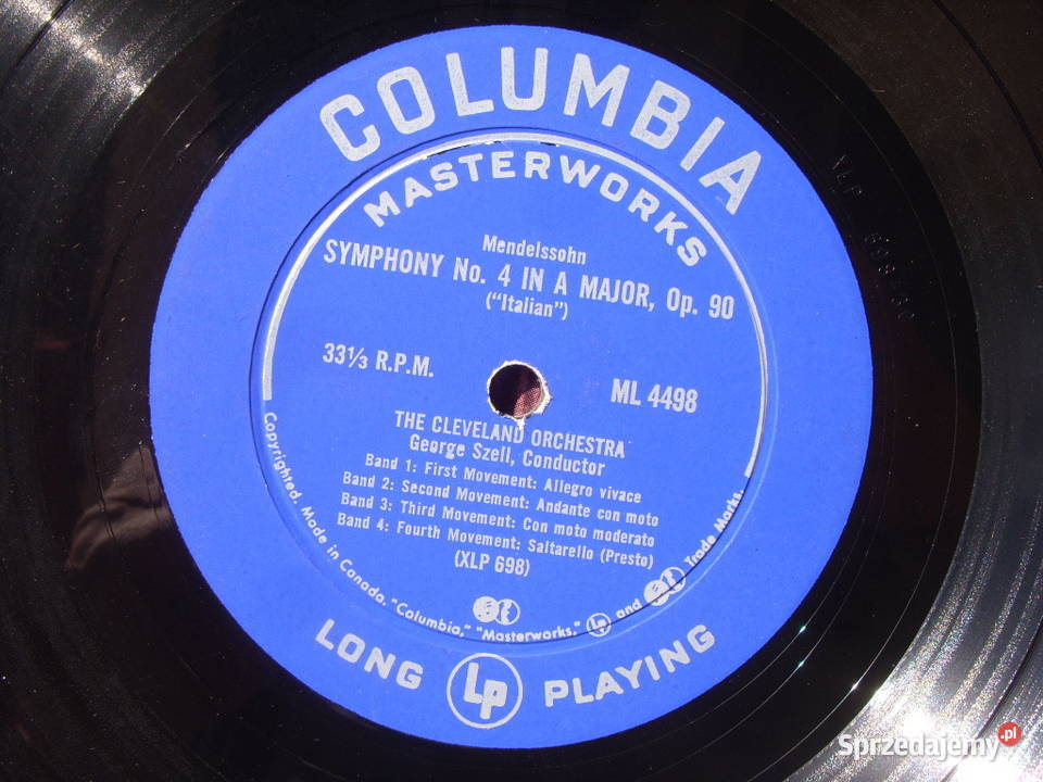 Klasyka MENDELSSOHN 4 plyty winylowe płyta winylowa dolnośląskie Wołów