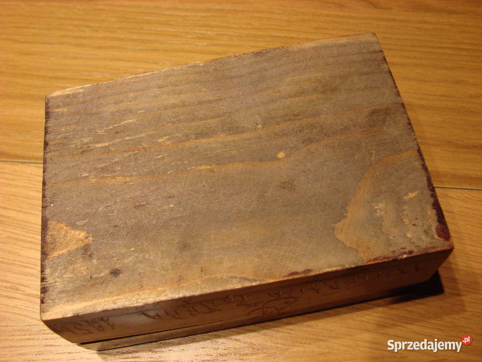 Szklarska Poręba 1956 stare drewniane pudełko