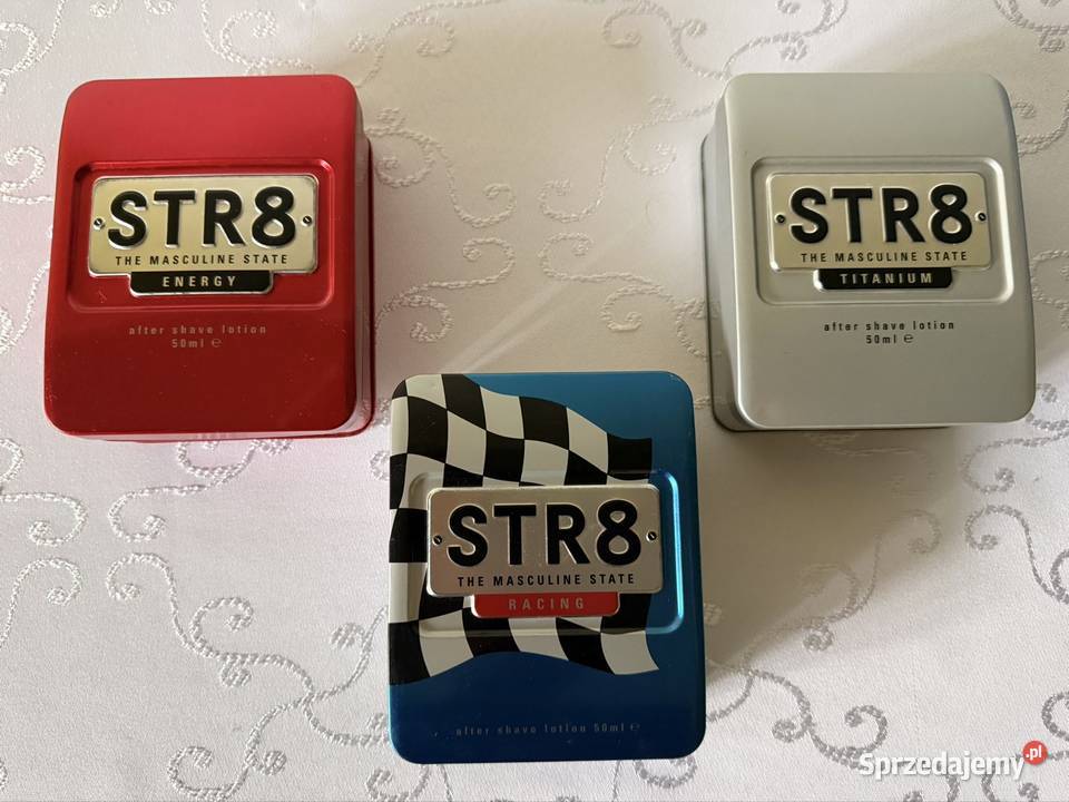 Puszki metalowe STR8 retro vintage zestaw 3 Czerwionka-Leszczyny